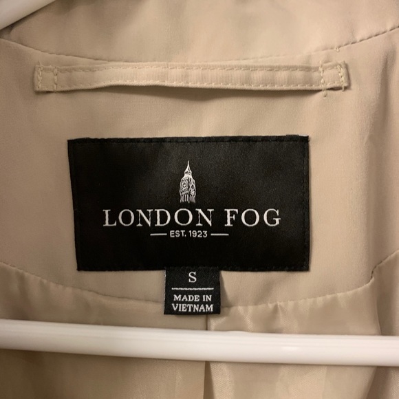 London Fog Tan Trench Coat Jacket Hood Nordstrom - Picture 4 of 4